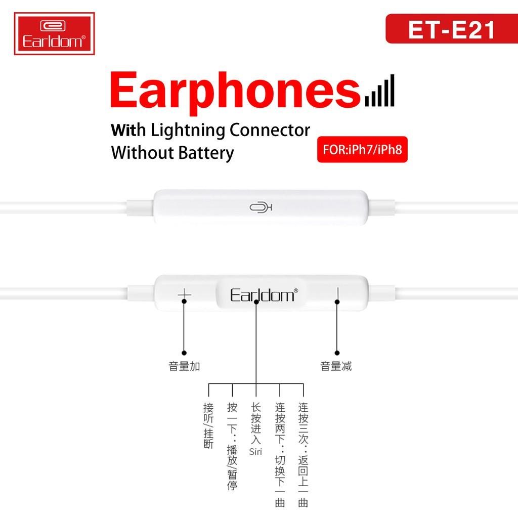 Tai Nghe Bluetooth Chân E21 Earldom Hàng Chính Hãng