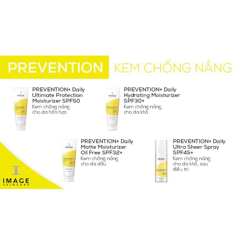 Kem Chống Nắng Vật Lý IMAGE Skincare Prevention SPF30+32+50+ Cho Da Dầu Nhờn, Da Khô, Da Hỗn Hợp Mini 7g