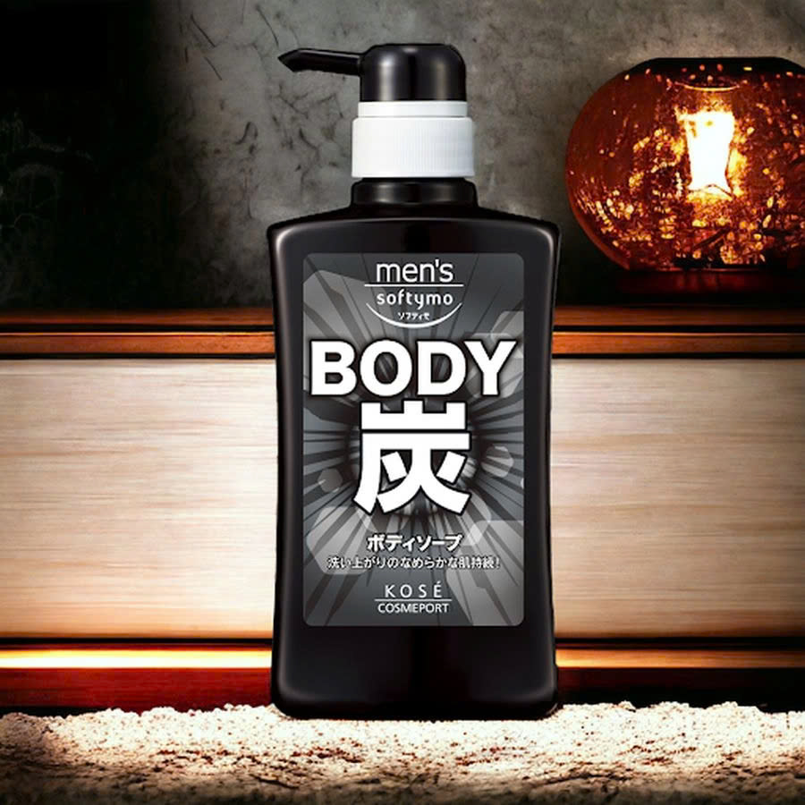 Sữa Tắm Than Hoạt Tính Dành Cho Nam Kosé Cosmeport Men's Softymo Body Soap S (550ML)