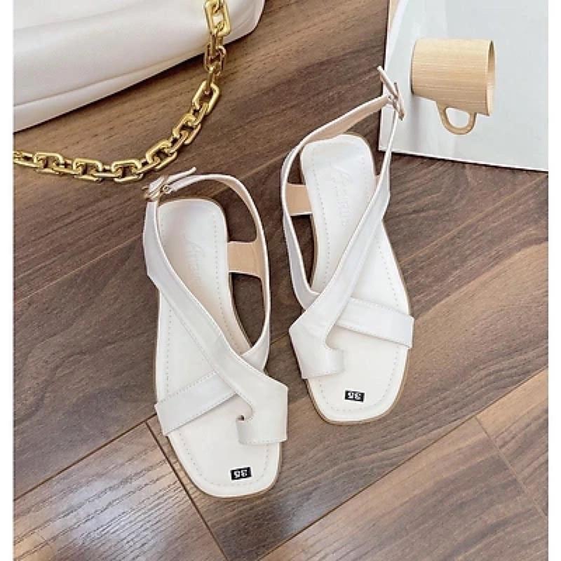 Sandal xỏ ngón da mềm êm chân