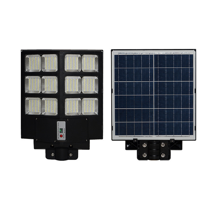 Đèn năng lượng mặt trời liền thể 500W, 6 Khoang,Vỏ nhựa ABS, Tấm pin liền, Cảm biến chuyển động. Ánh sáng trắng- 500WLT