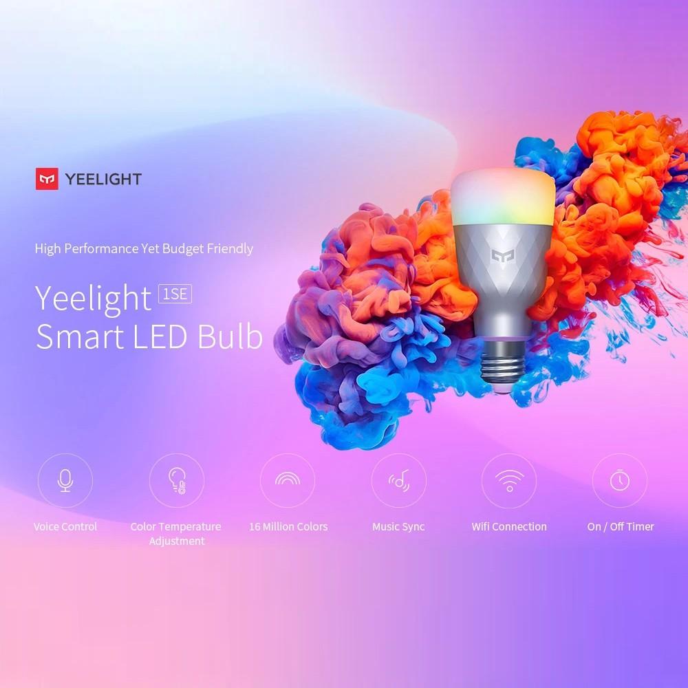 Đèn LED Yeelight YLDP001 1SE E27 6W RGBW Điều Khiển Từ Xa Hỗ Trợ Ứng Dụng Google Assistant Assistant Alexa Smartthing