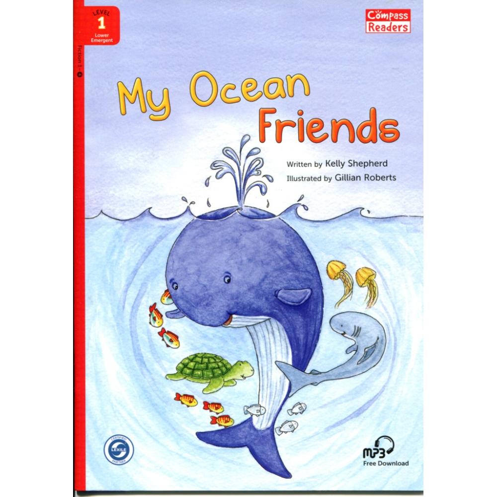 [Compass Reading Level 1-4] My Ocean Friends - Leveled Reader with Downloadable Audio Free - Sách chuẩn nhập khẩu từ NXB Compass