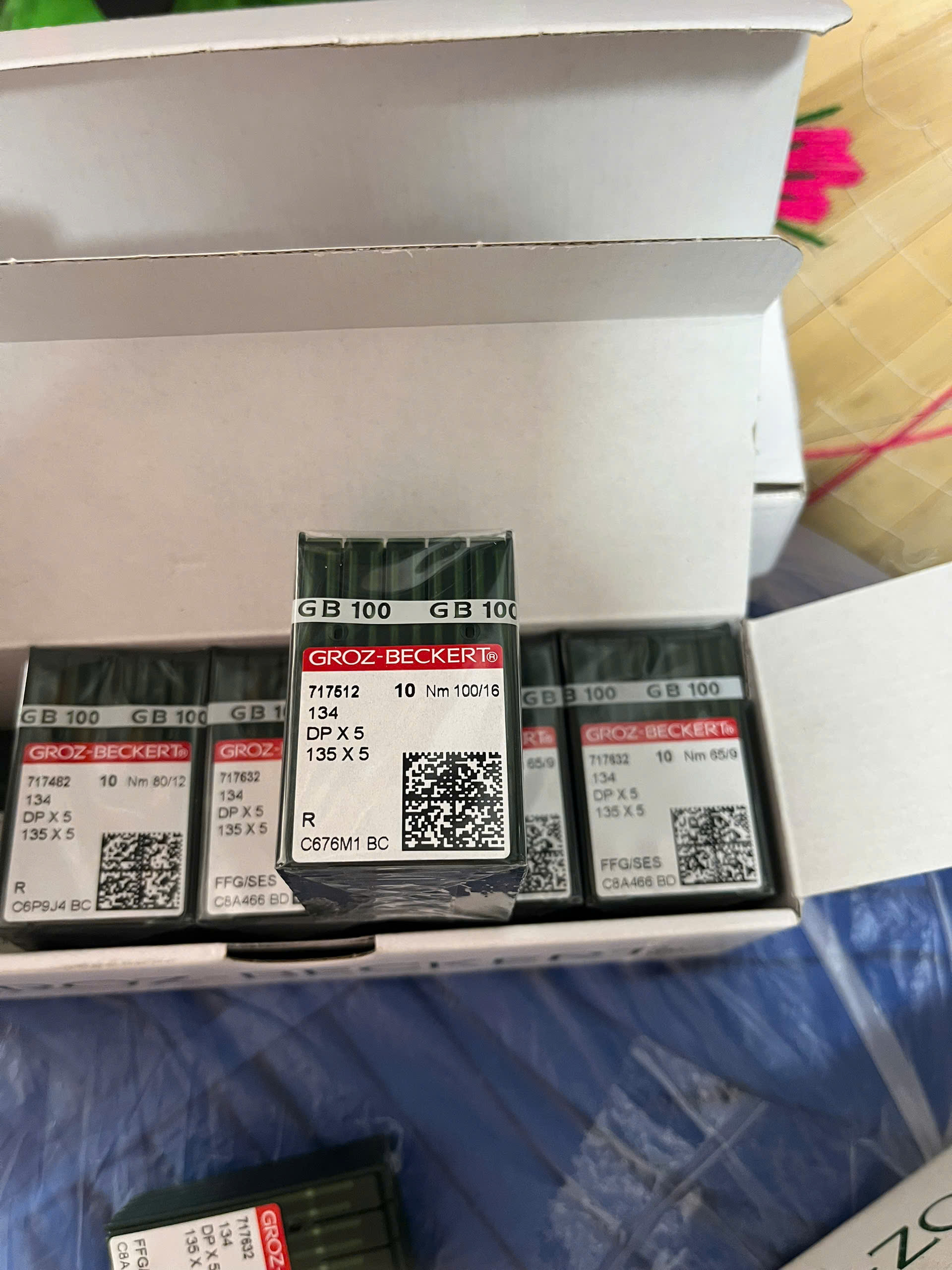 [HÀNG CHÍNH HÃNG] KIM MÁY MAY 1 KIM, 2 KIM, MÁY TRỤ CÔNG NGHIỆP DPx5 GROZ-BECKERT VĨ 10 CÂY