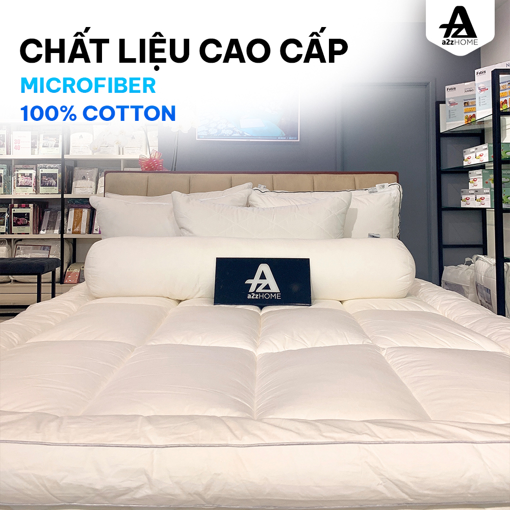 Tấm Làm Mềm Nệm - Lông Ngỗng Nhân Tạo, 100% Cotton Cao Cấp - DP0004- DP0005 - A2Z Home