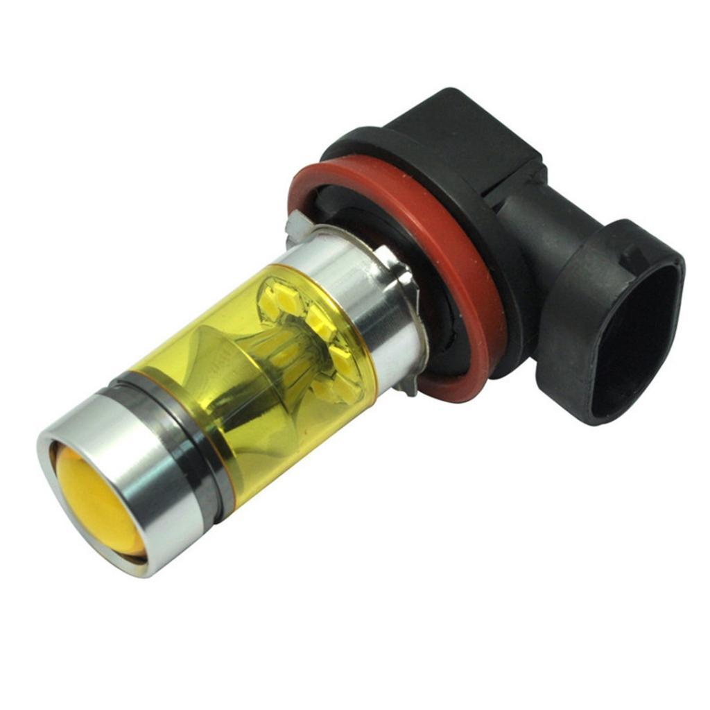 2x Car Truck Driving Fog Lights H11 H8 H9 20SMD LED Bulbs Auto Lamp Yellow