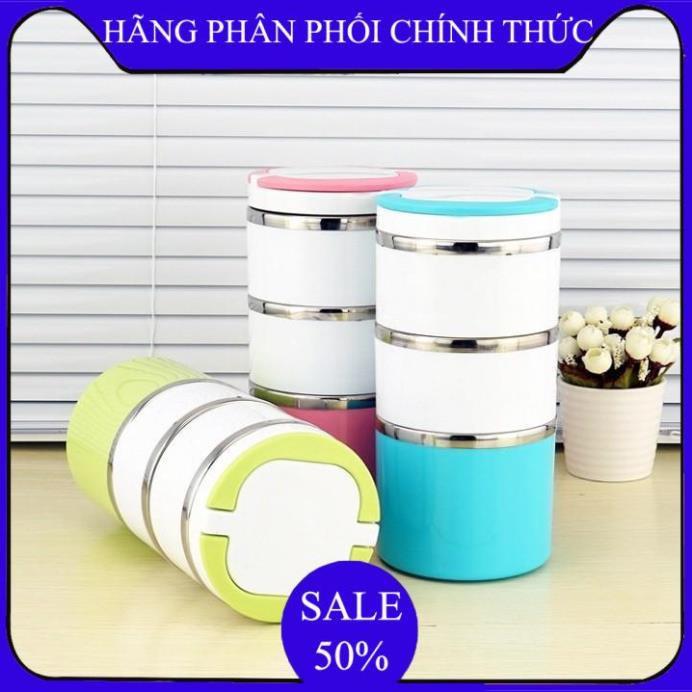 ️ hộp cơm ủ, Hộp cơm 3 tầng giữ nhiệt tiện lơi