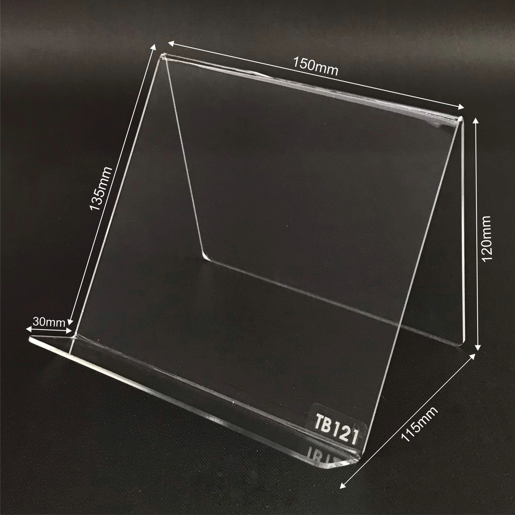 Kệ trưng bày mica chữ V Enter TB121 150x115x135mm mica dày 2mm
