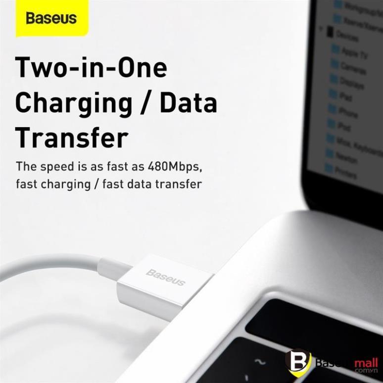 Cáp sạc Baseus Superior Series Fast Charging Data Cable cho 7/8/X/12/13 Series
