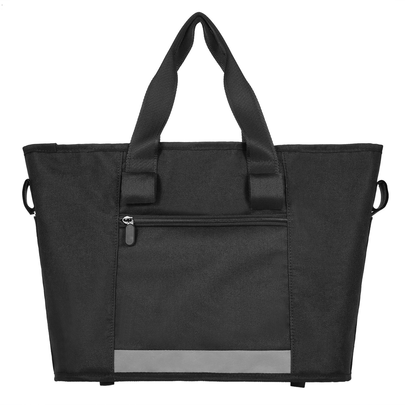 Bike Basket Quick Release Removable Folding Bicycle Handle Basket Pet Cat Dog Carrier Bag Detachable Shoulder Bag Tote