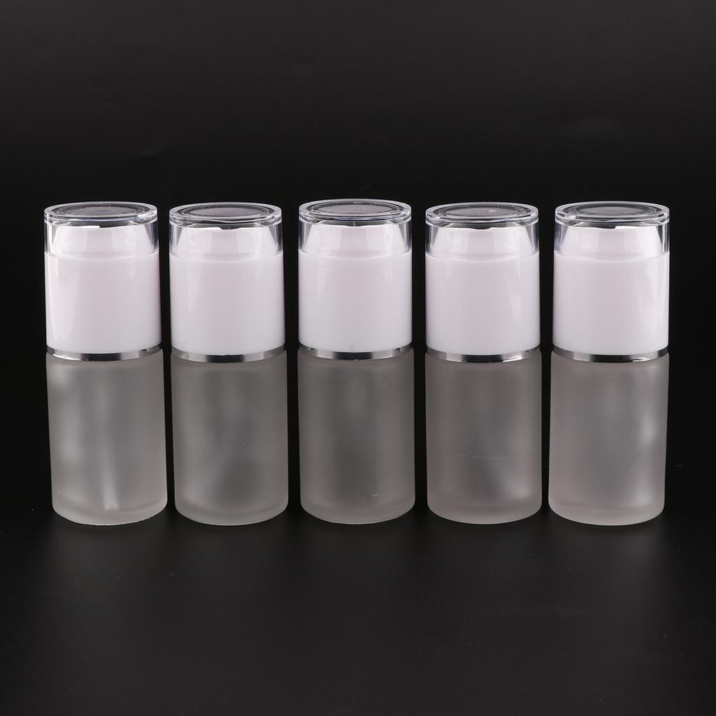 5x Refillable Empty Glass Perfume Spray Bottle Pump Bottle Mist Spray Bottle For