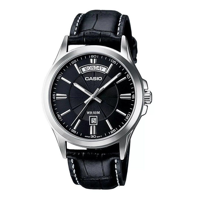 Đồng Hồ Nam Dây Da Casio  MTP-1381L-1AV - Đen