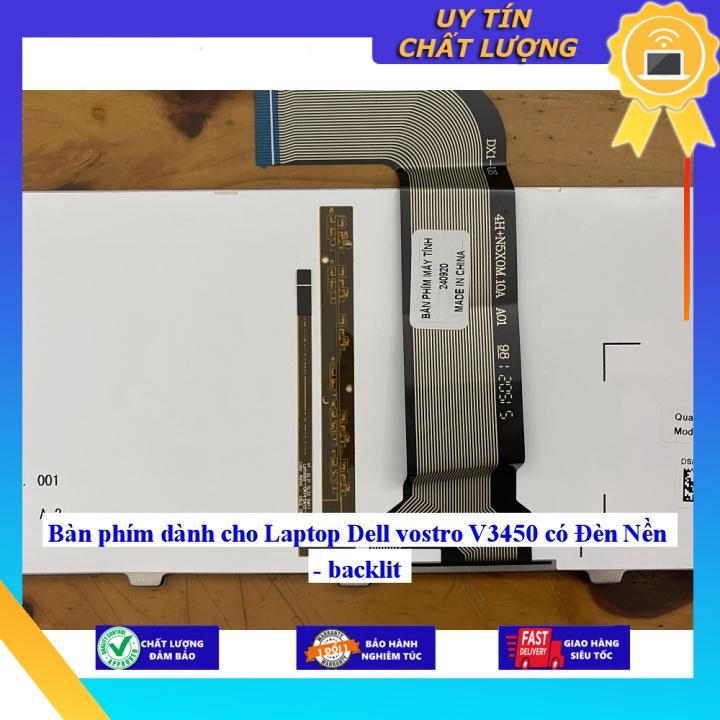 Bàn phím dùng cho Laptop Dell vostro V3450 có Đèn Nền - Hàng Nhập Khẩu New Seal