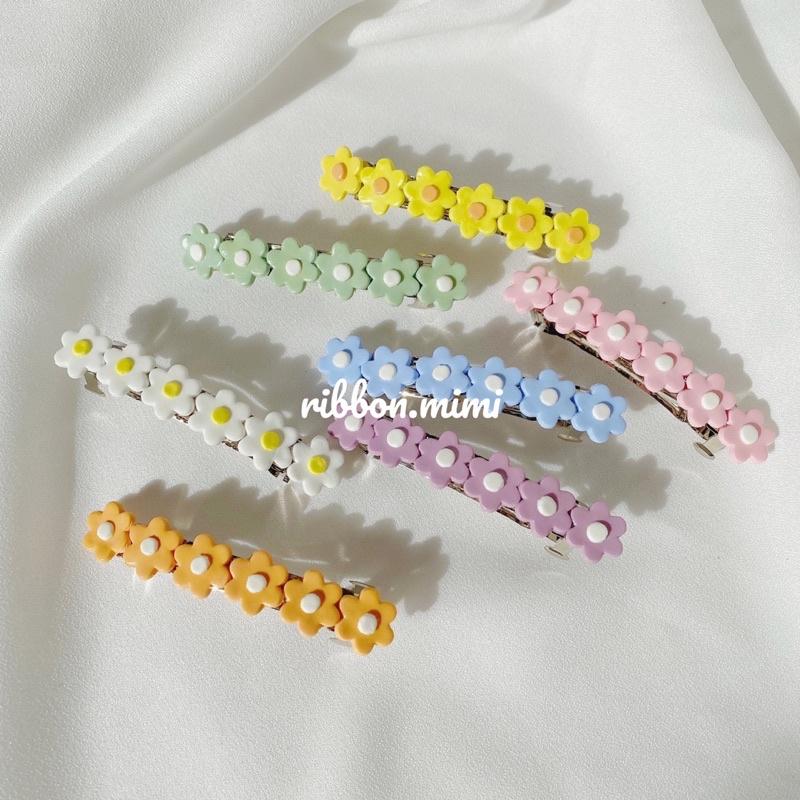 Kẹp Tóc Hoa Handmade Đất Sét Cao Cấp Ribbon.mimi Daisy Flower kẹp