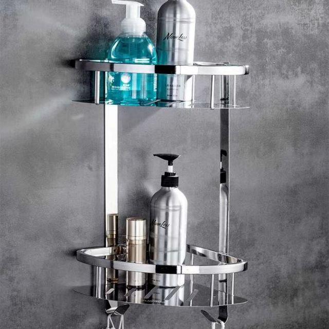 Kệ góc 2 tầng cao cấp INOX 304