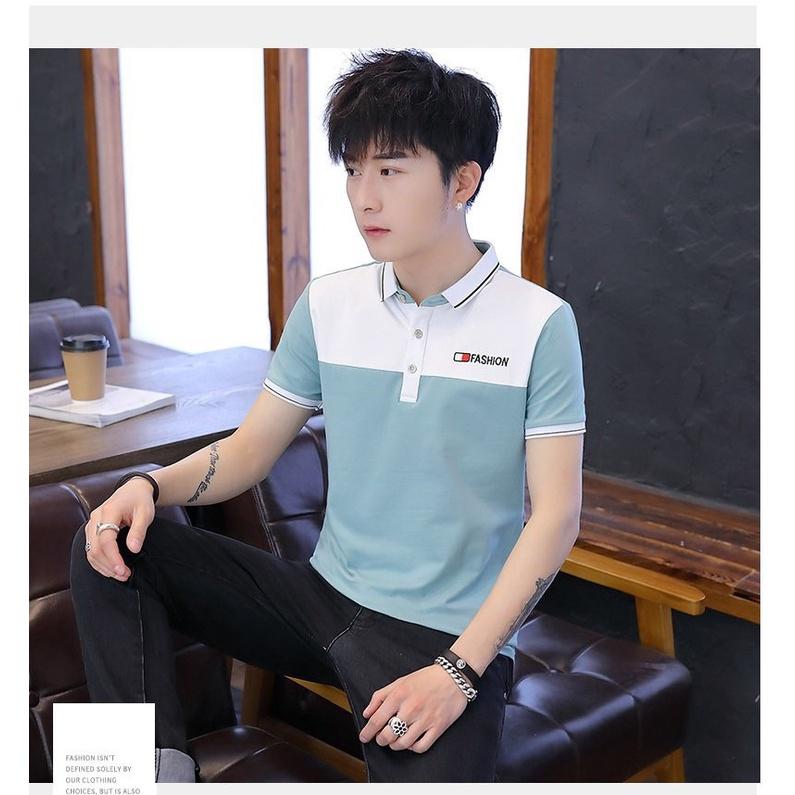 Áo thun polo nam có cổ tay ngắn 4 màu đẹp chất thun cotton 4c thoải mái thoáng mát - ATN29