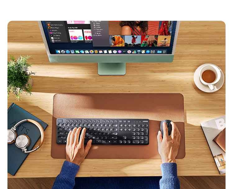 Ugreen UG90250KU004TK 2.4 GHz full size 104 có phím FN bàn phím không dây 10 triệu lần bấm wireless Keyboard cho win macos android màu đen - HÀNG CHÍNH HÃNG