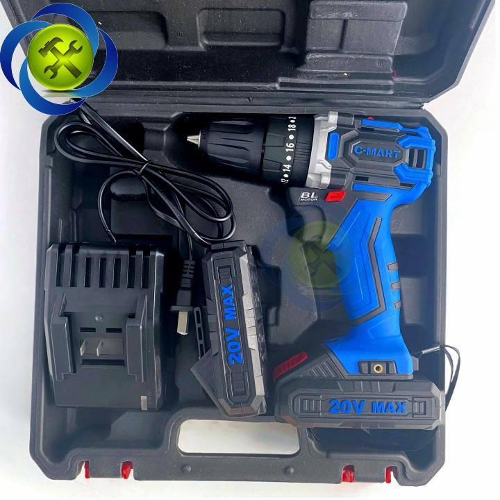 Máy khoan Pin 20 V C-MART W0013B không chổi than