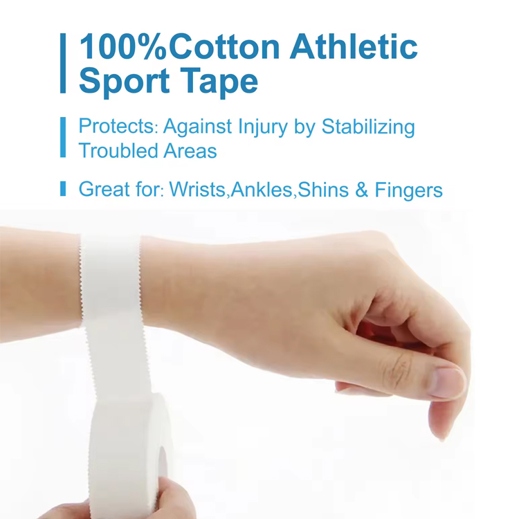 Băng keo thể thao AOLIKES AT3891 100% cotton với độ đàn hồi cao không gây kích ứng, An toàn cho da