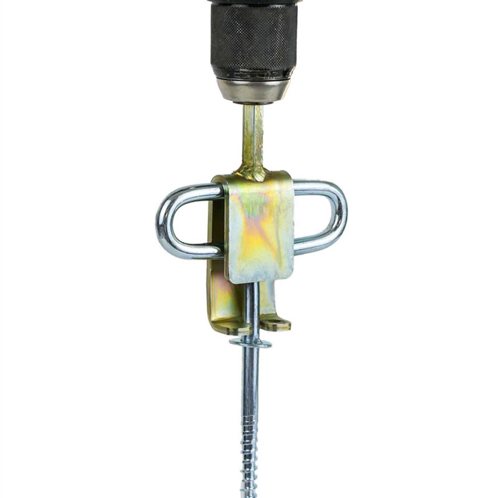 Ice Anchor Power Drill Adapter Practical Durable Shelter Tent Fixer Accessory for Tent Peg Make Set up Shelters Quick and Easy Clam Anchors