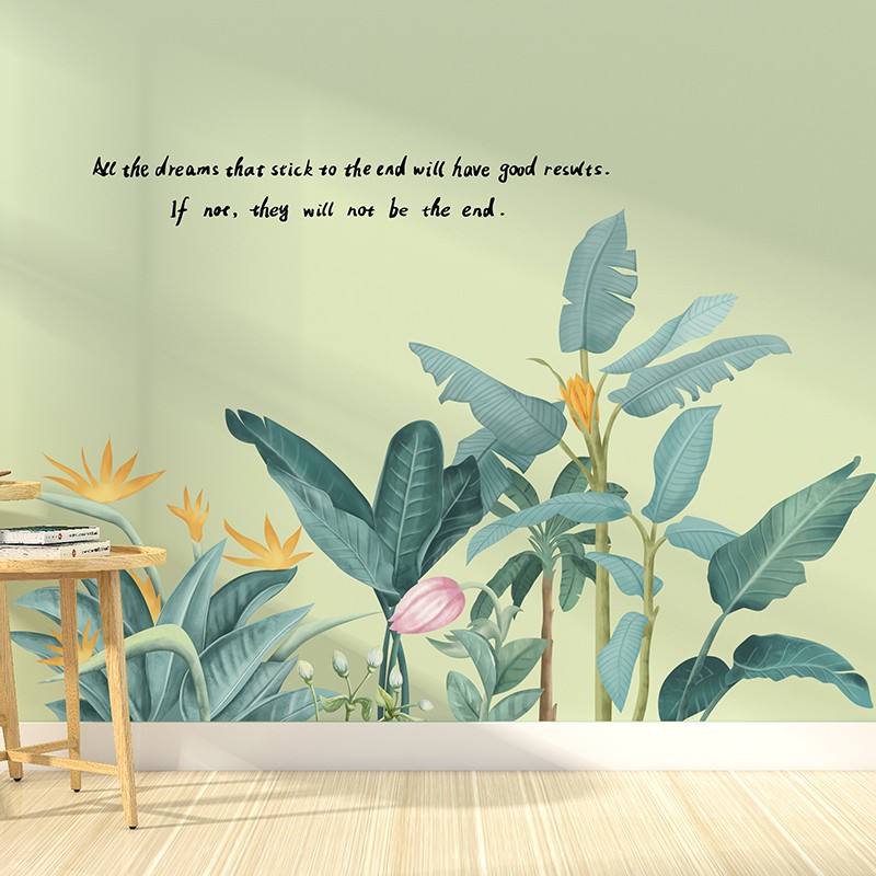 Decal dán tường trang trí thiên nhiên- Rừng hoa dại