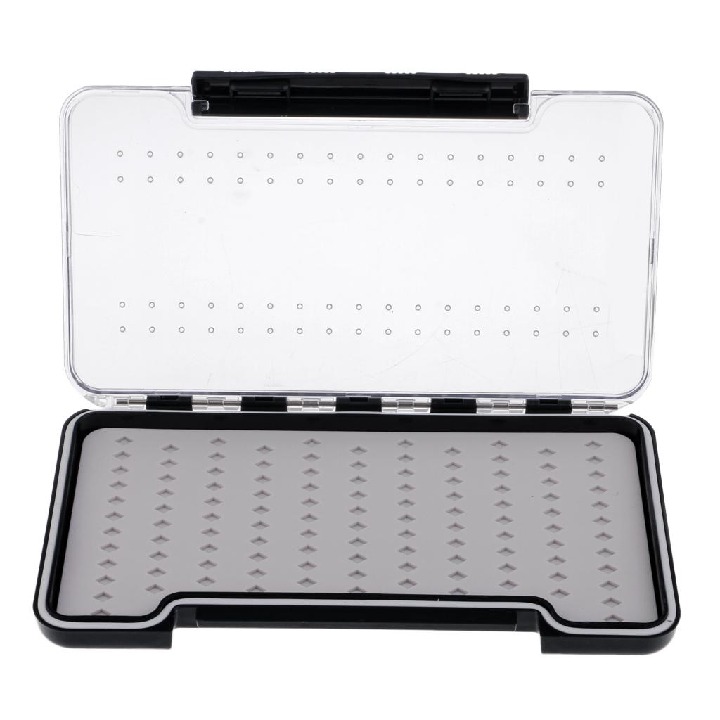 Fly Fishing Box Box Slit Silicone Component Slim Box Clear Lid