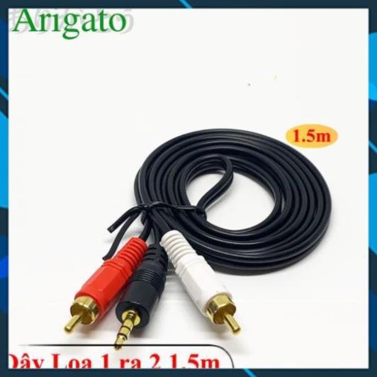 Dây Loa 1 Ra 2 ,Dây loa 1 đầu 3.5mm ra 2 AV ,Dài 1.5M 3M 5M