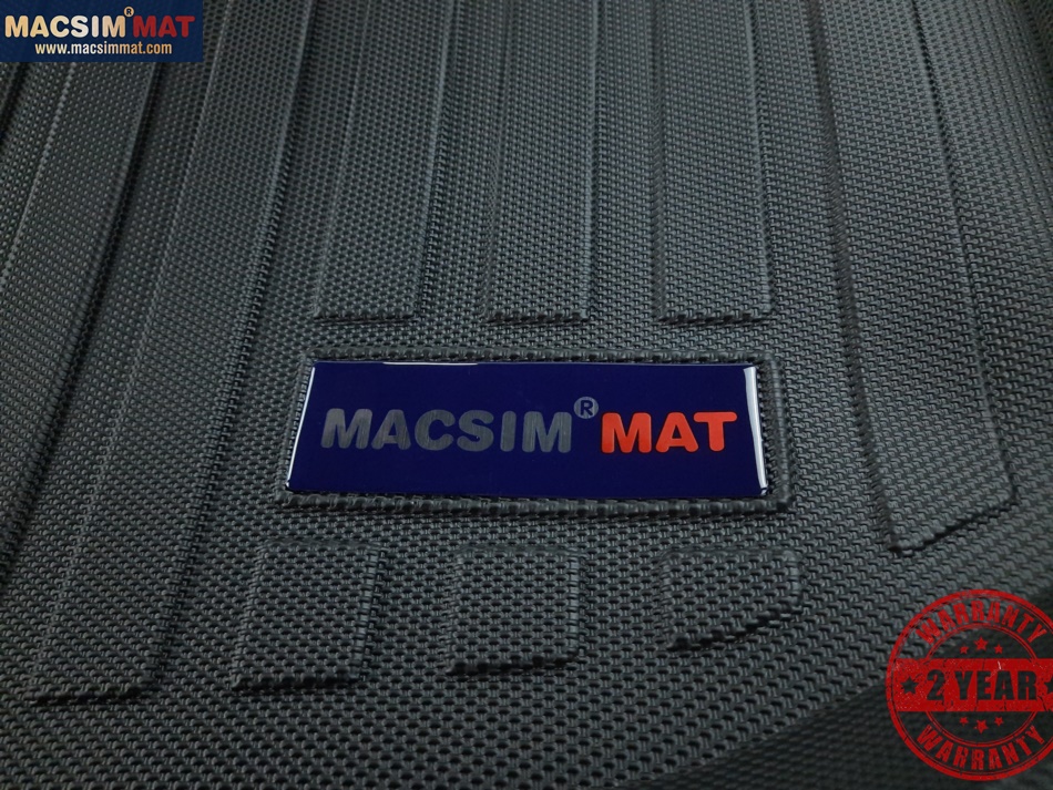 Thảm lót cốp xe ô tô dành cho VOLKSWAGEN TIGUAN (2012-2015) nhãn hiệu Macsim chất liệu TPV cao cấp màu đen(047)