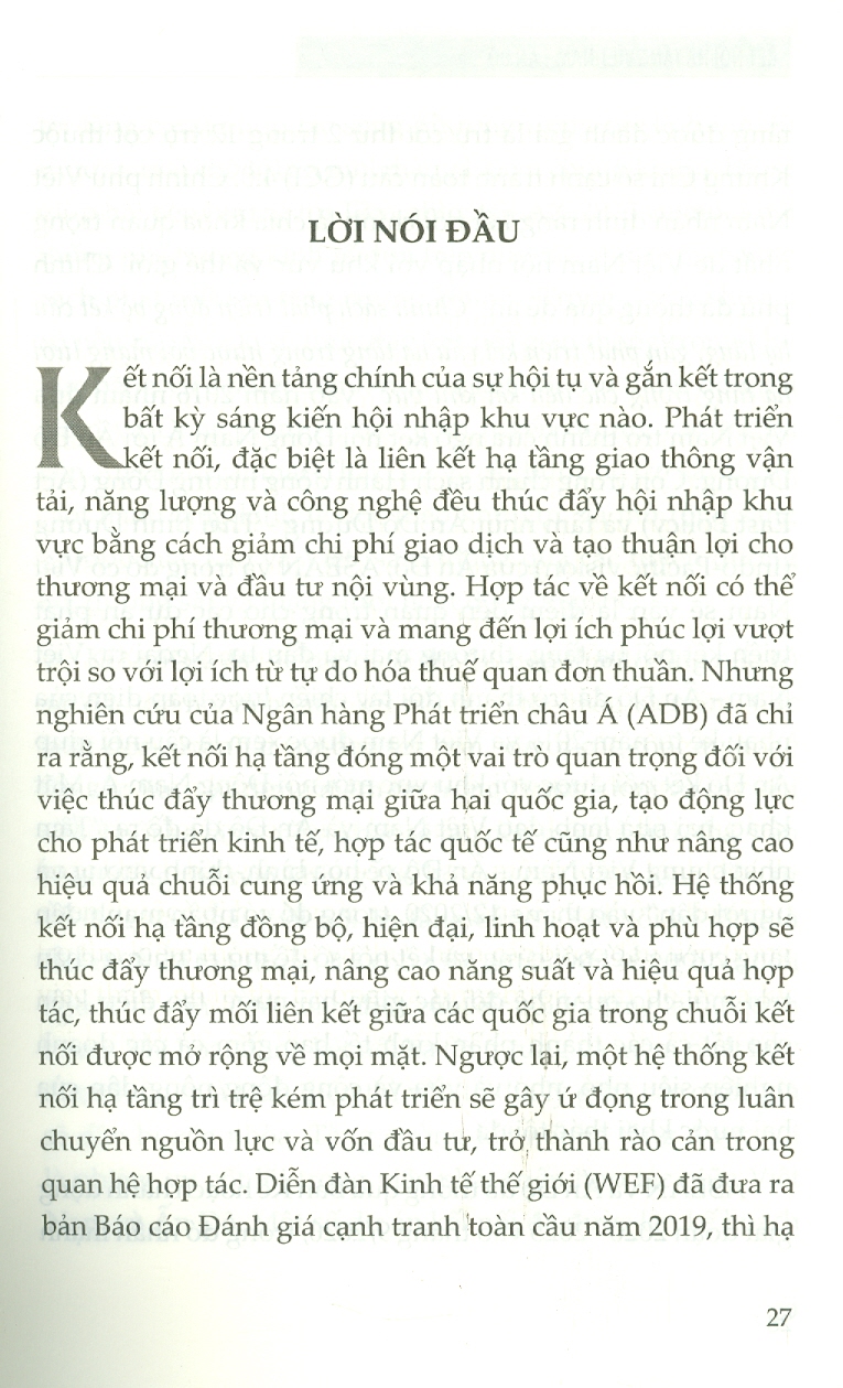 Kết Nối Hạ Tầng VIỆT NAM - ẤN ĐỘ (Sách chuyên khảo)