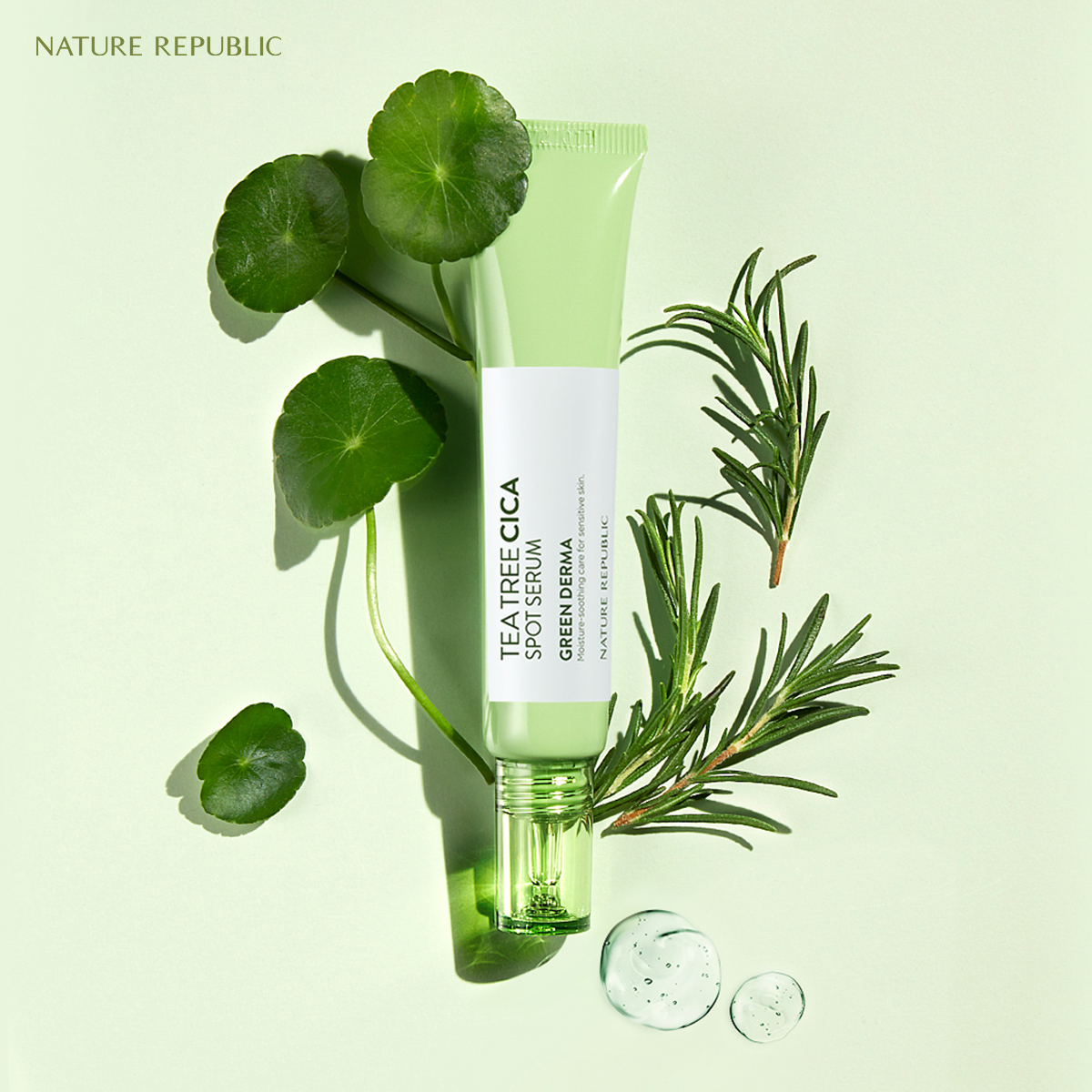 Nature Republic Tinh Chất Dạng Gel Green Derma Tea Tree Cica Spot Serum 30ml