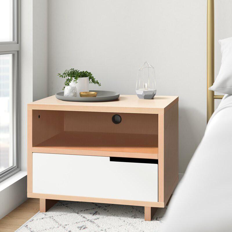 Tủ Đầu Giường SOHO-LIC 1 Ngăn Kéo / Kệ Đầu Giường / Phong Cách Tối Giản / Có Kèm Giấy Hướng Dẫn Lắp Ráp/ R60xD45xC48cm
