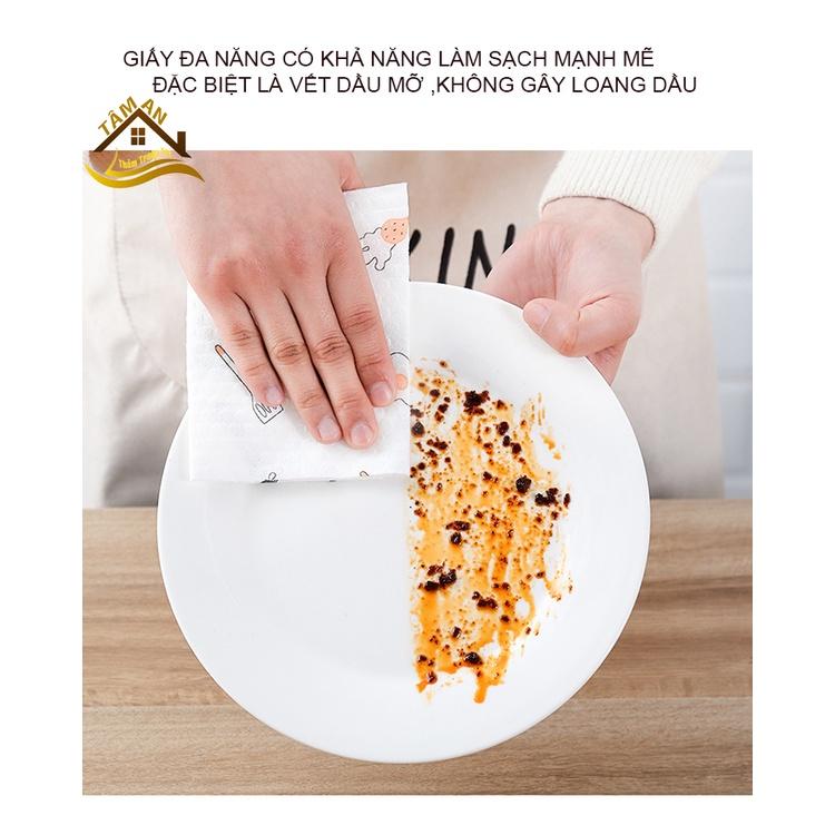 Cuộn Giấy Lau Đa Năng, Cuộn Khăn Giấy Thấm Dầu Mỡ Nhà Bếp Có Thể Giặt Tái Sử Dụng Được