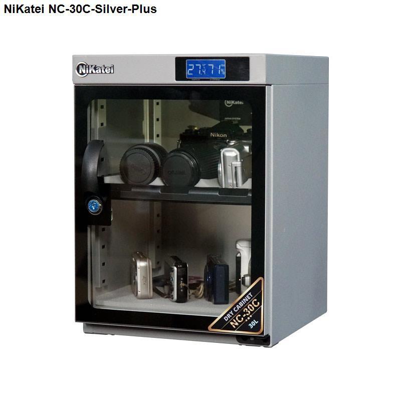 Tủ chống ẩm máy ảnh Nikatei NC-30C Silver Plus- Hàng chính hãng