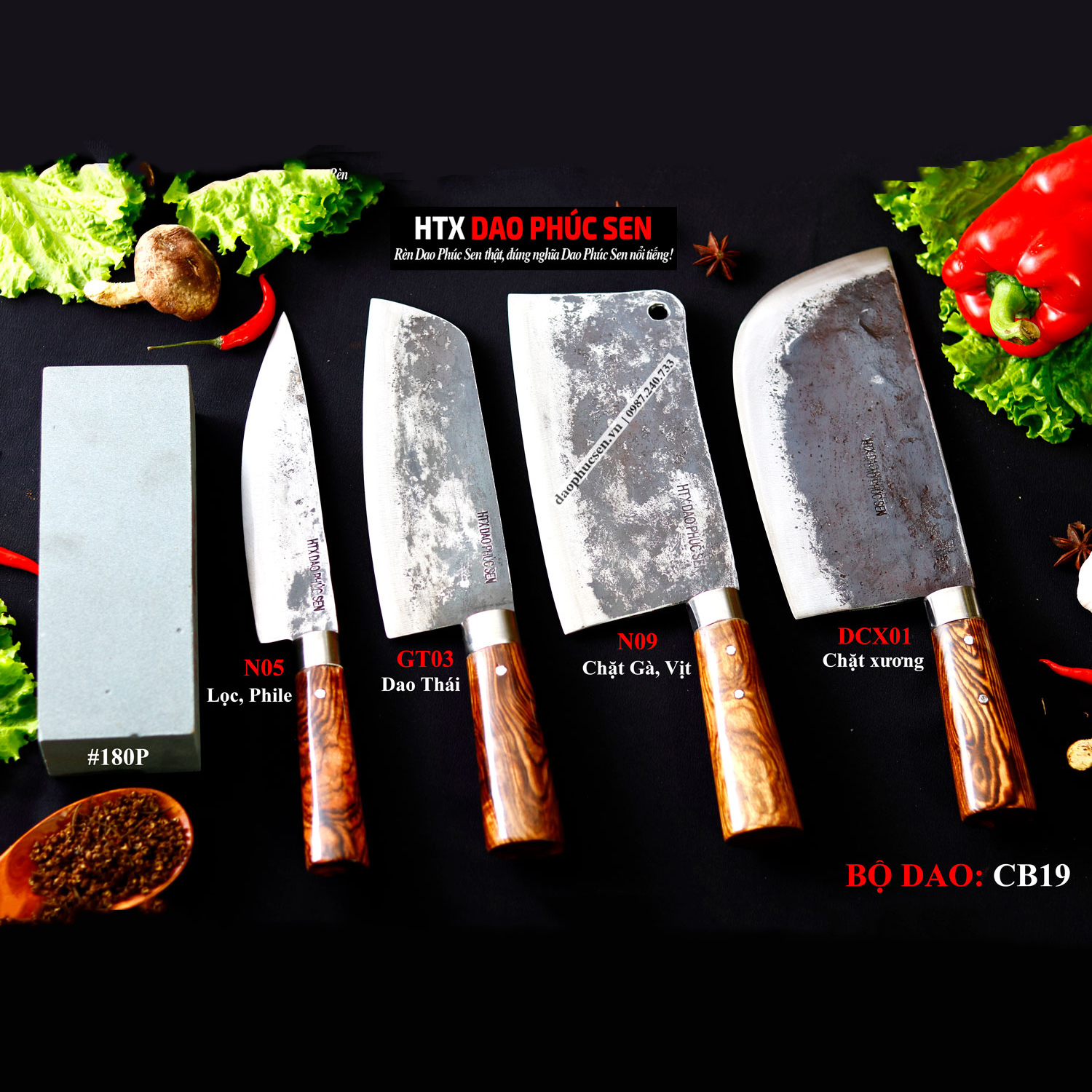 Dao Phúc Sen Bộ Dao CB19