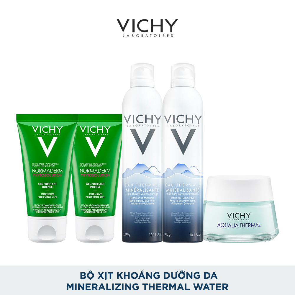 Bộ xịt khoáng dưỡng da Vichy Mineralizing Thermal Water