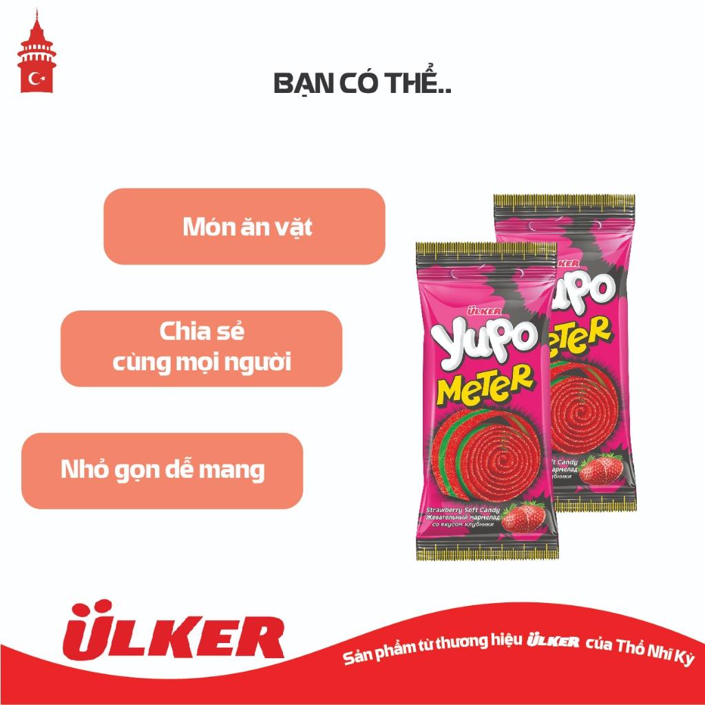 Kẹo dẻo cuộn ULKER YUPO METER vị Dâu 50g