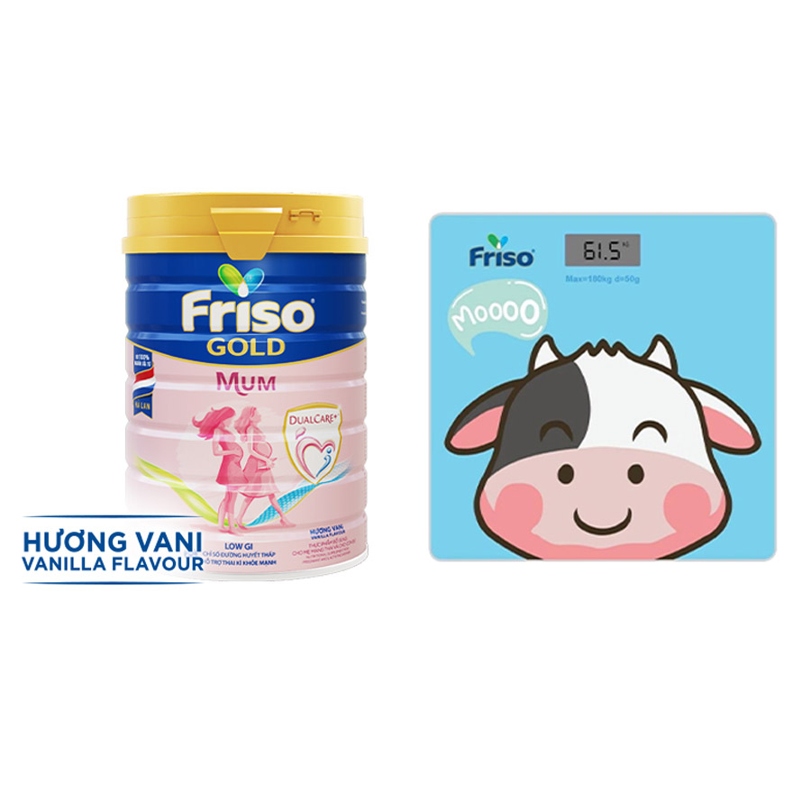 Sữa Bột Friso mum Gold Hương Vani (900g) - Tặng cân điện tử Friso