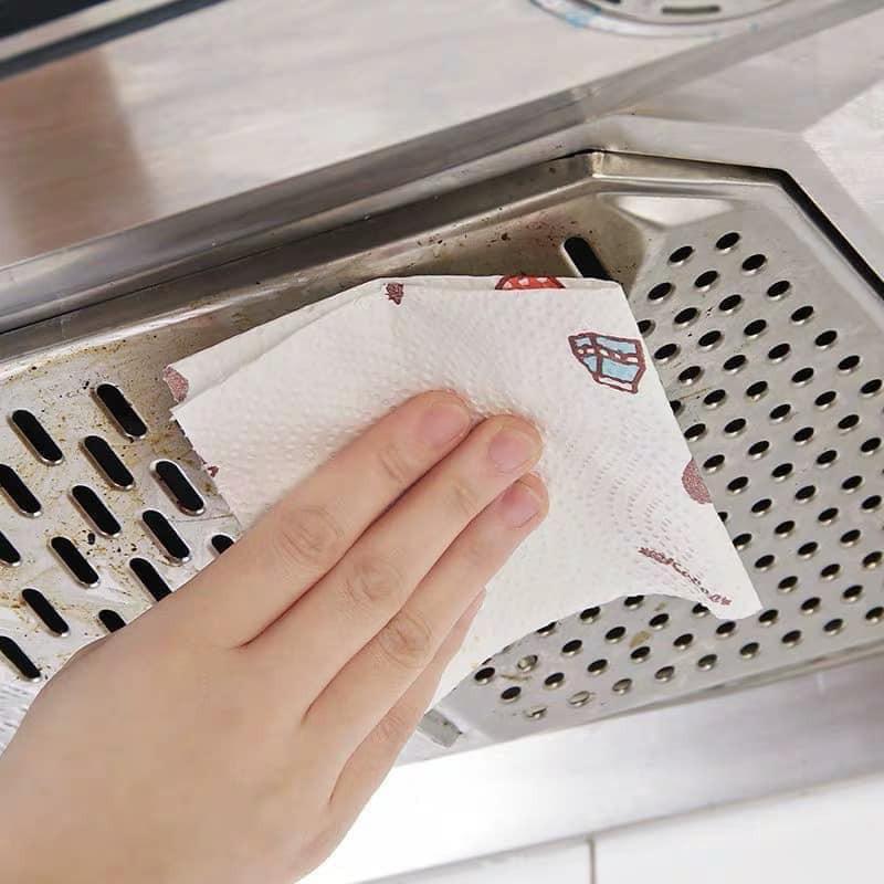Cuộn khăn giấy lau nhà bếp đa năng có thể tái sử dụng