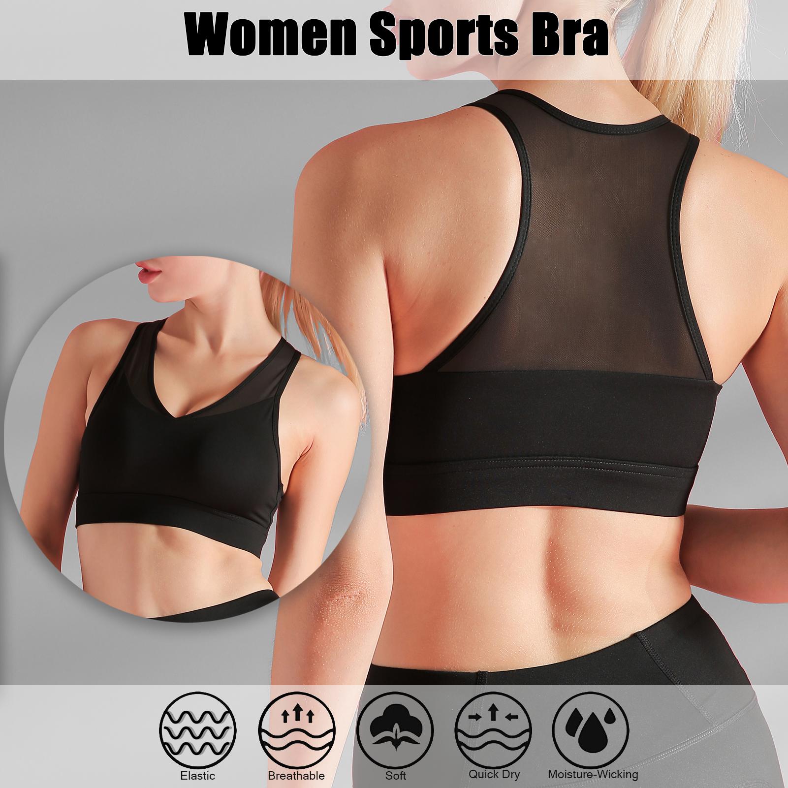 Áo Bra/ Crop top dành cho nữ tập gym, yoga, chất liệu thoáng khí, thấm hút mồ hôi
