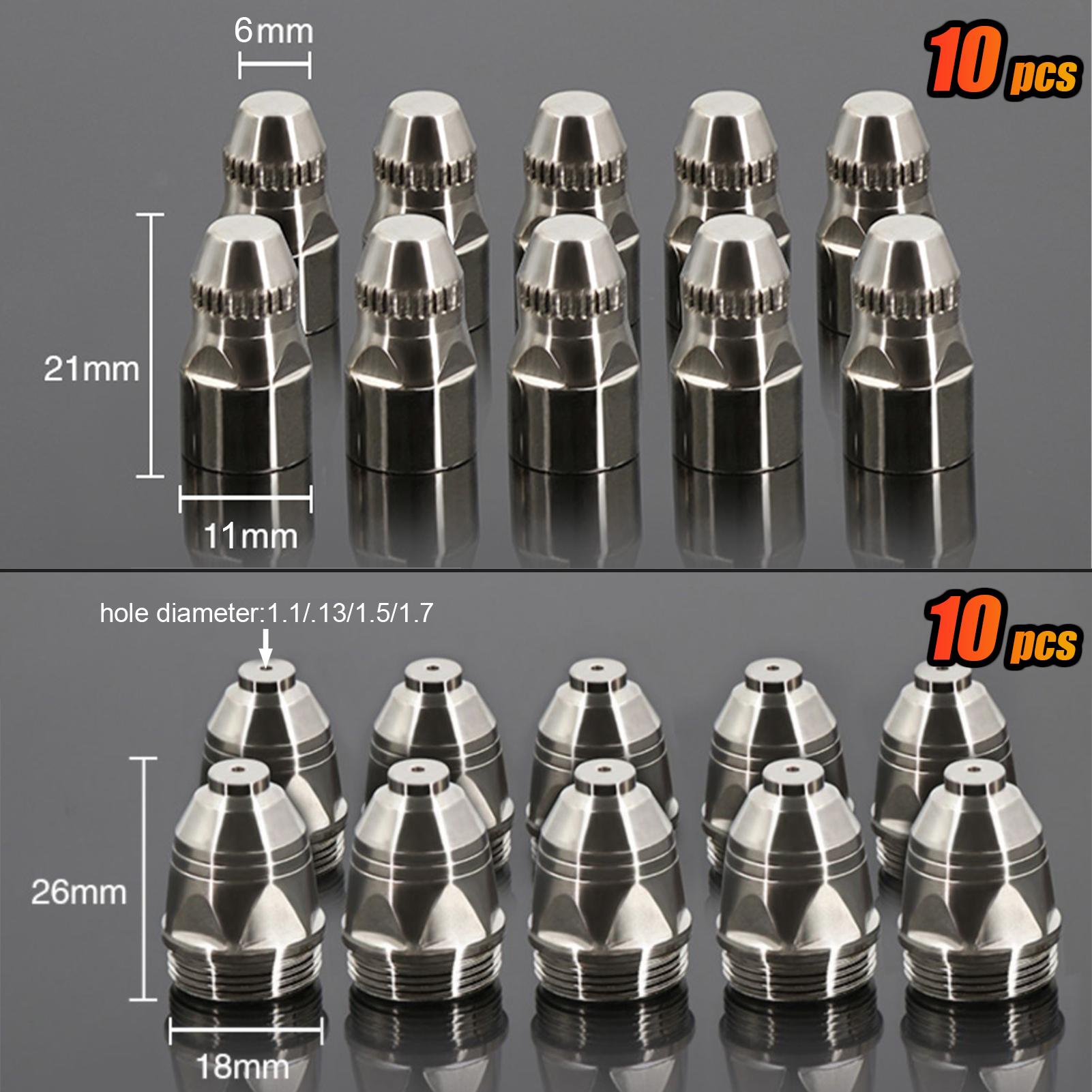 1 Bộ 20 Đầu Phun Điện Cực P80 Thay Thế Cho Máy Cắt Plasma