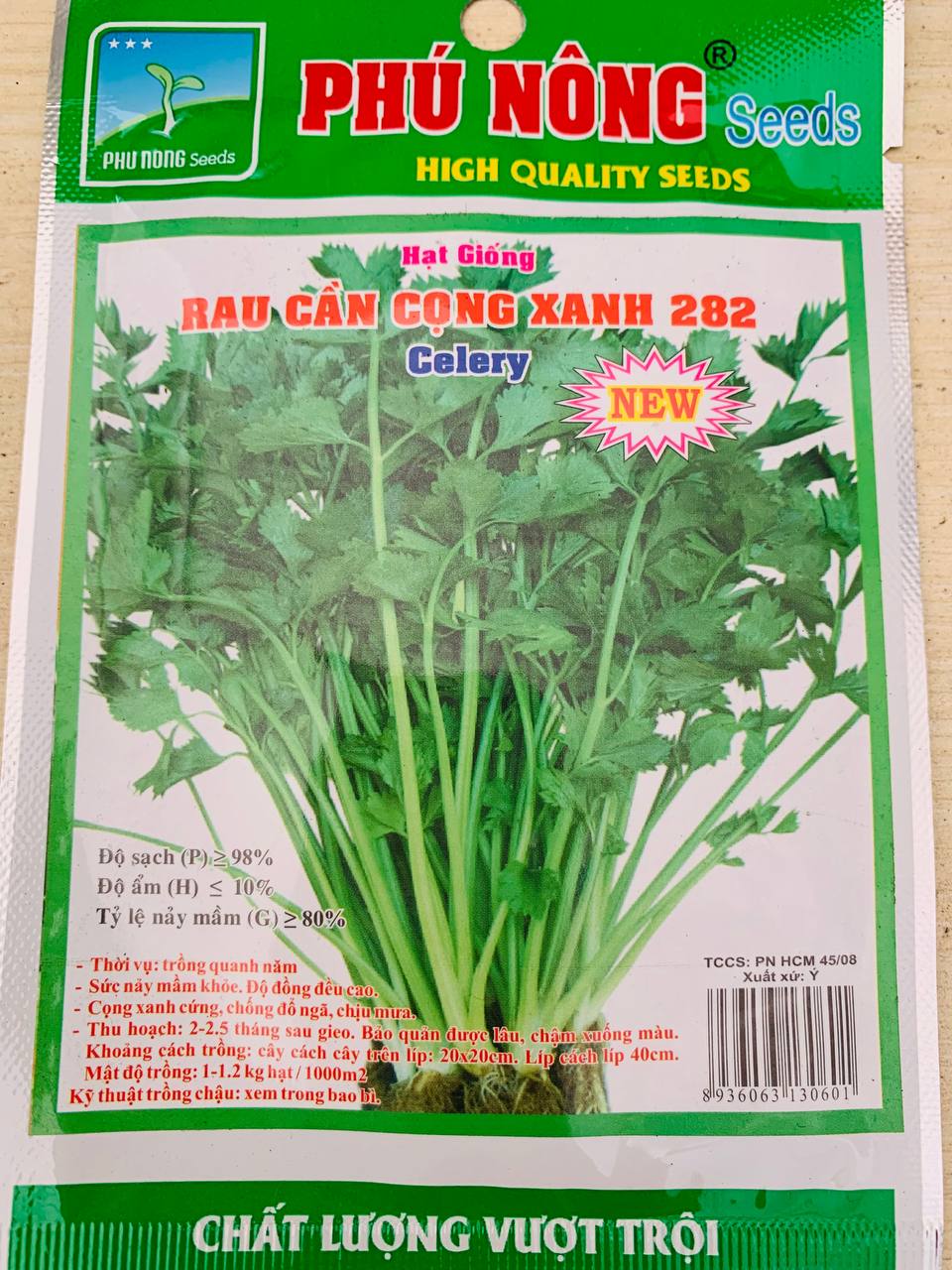 Hạt Giống Rau Cần Tây Cọng Xanh 5G