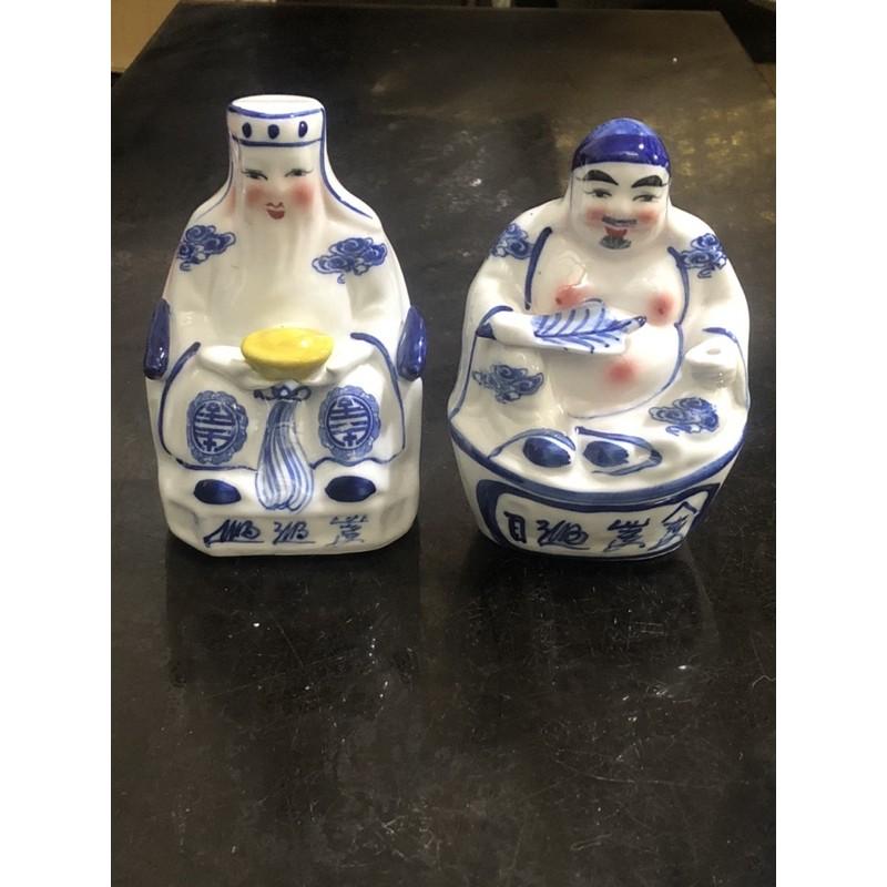 Bộ Thần Tài Ông Địa Men Lam