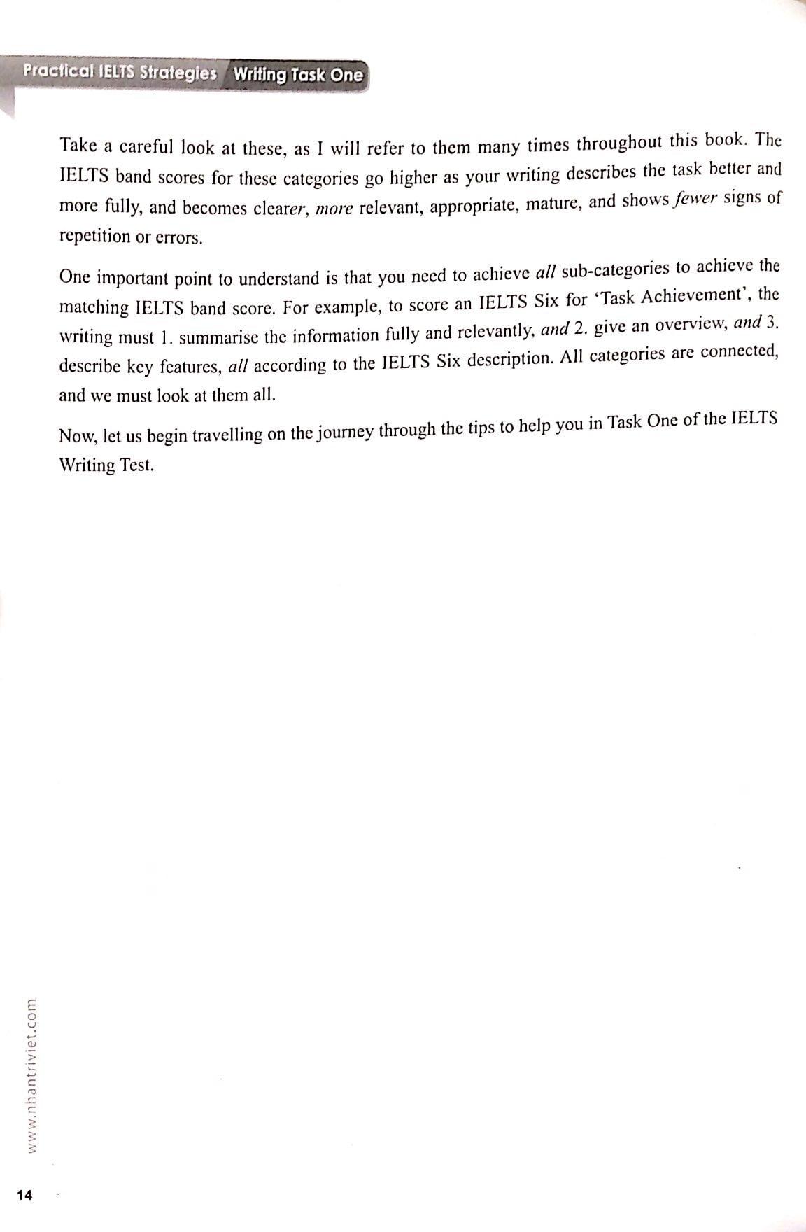 Sách IELTS Writing Task One