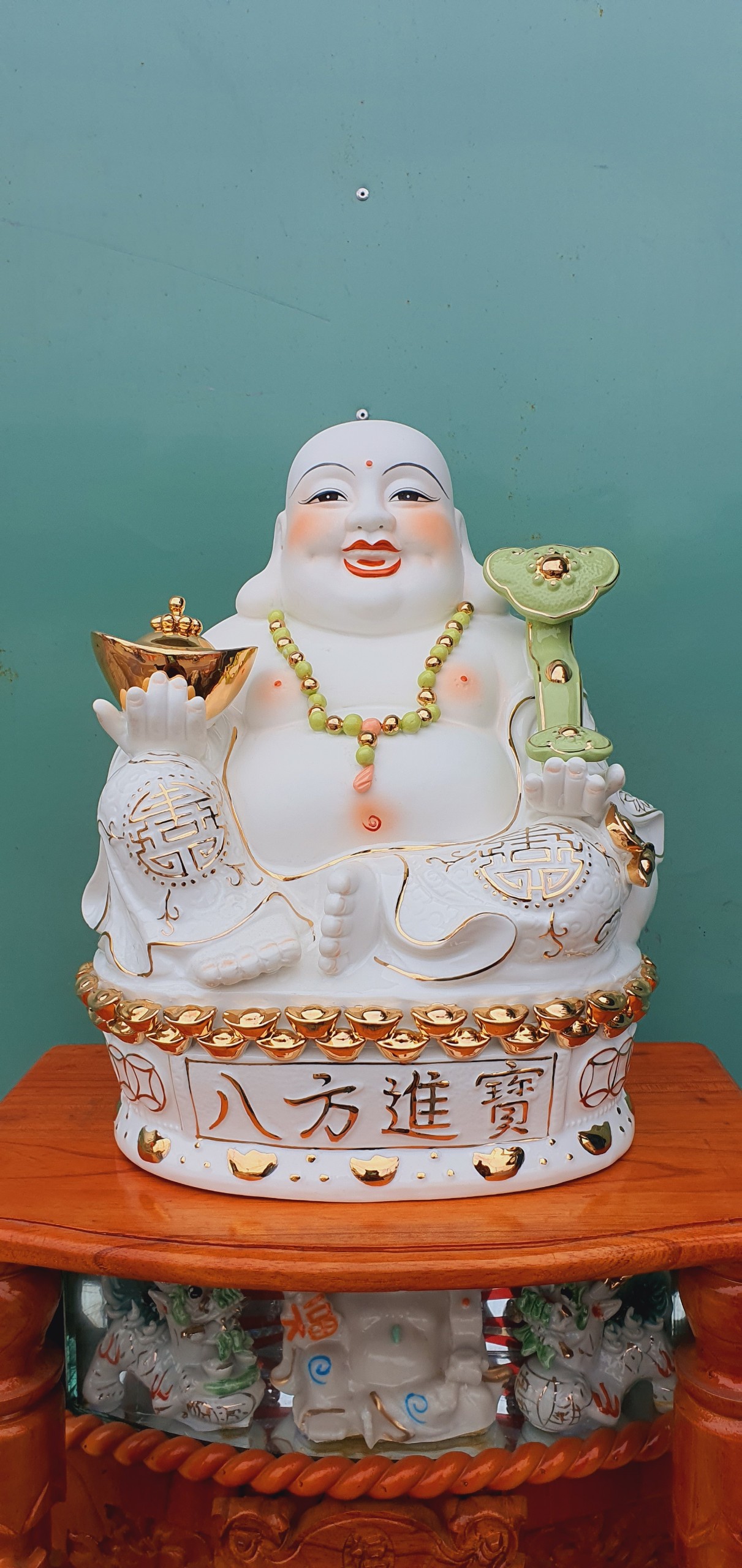 Tượng Phật Di Lặc Sứ Cao 35cm