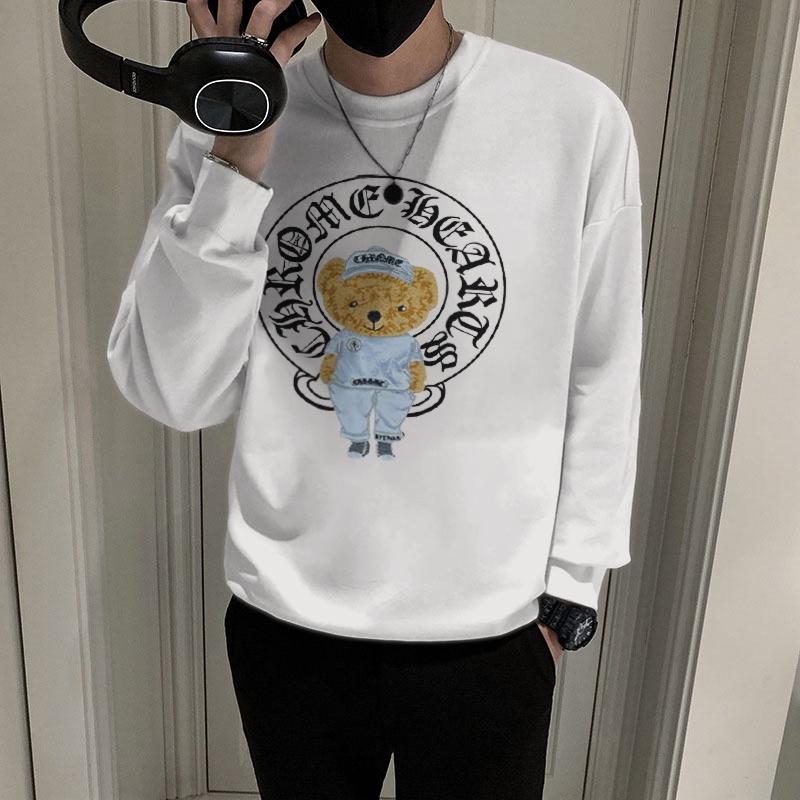 Áo sweater nam tay dài, Áo nỉ cao cấp chất đẹp mịn in Gấu CH dễ thương mã NZ816