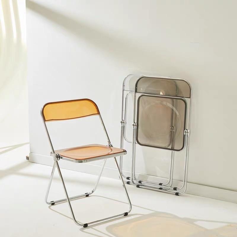 Ghế gấp trong suốt Acrylic cao cấp - Hàn Quốc