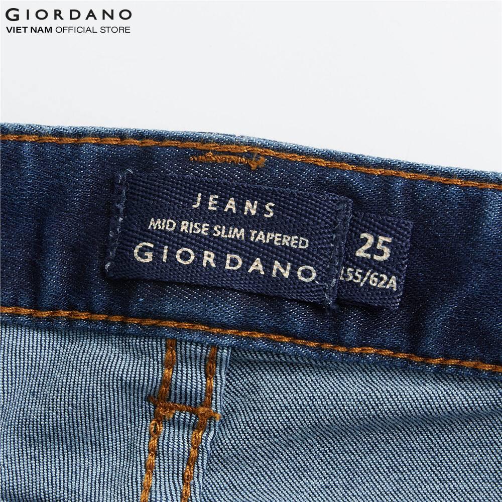 Quần jeans dài nữ Giordano 05419048