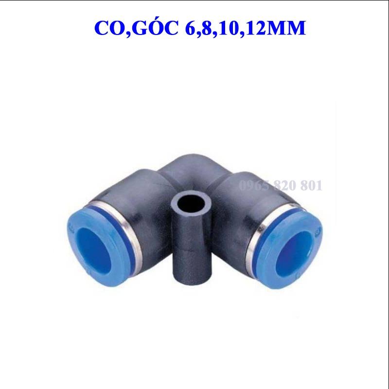 Cút, góc nối nhanh ống 6,8,10,12mm ống PU, PE