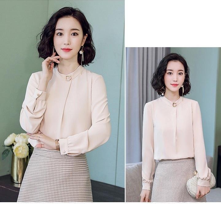 ÁO CỔ TRỤ XẾP LY