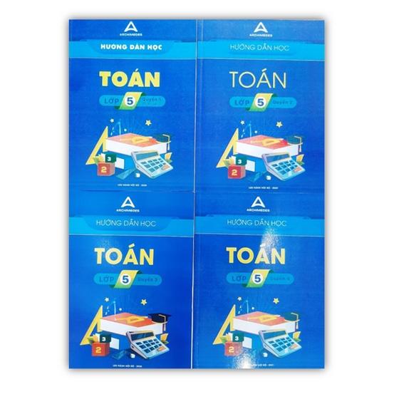 Sách - Combo 4 cuốn Hướng dẫn học toán lớp 5